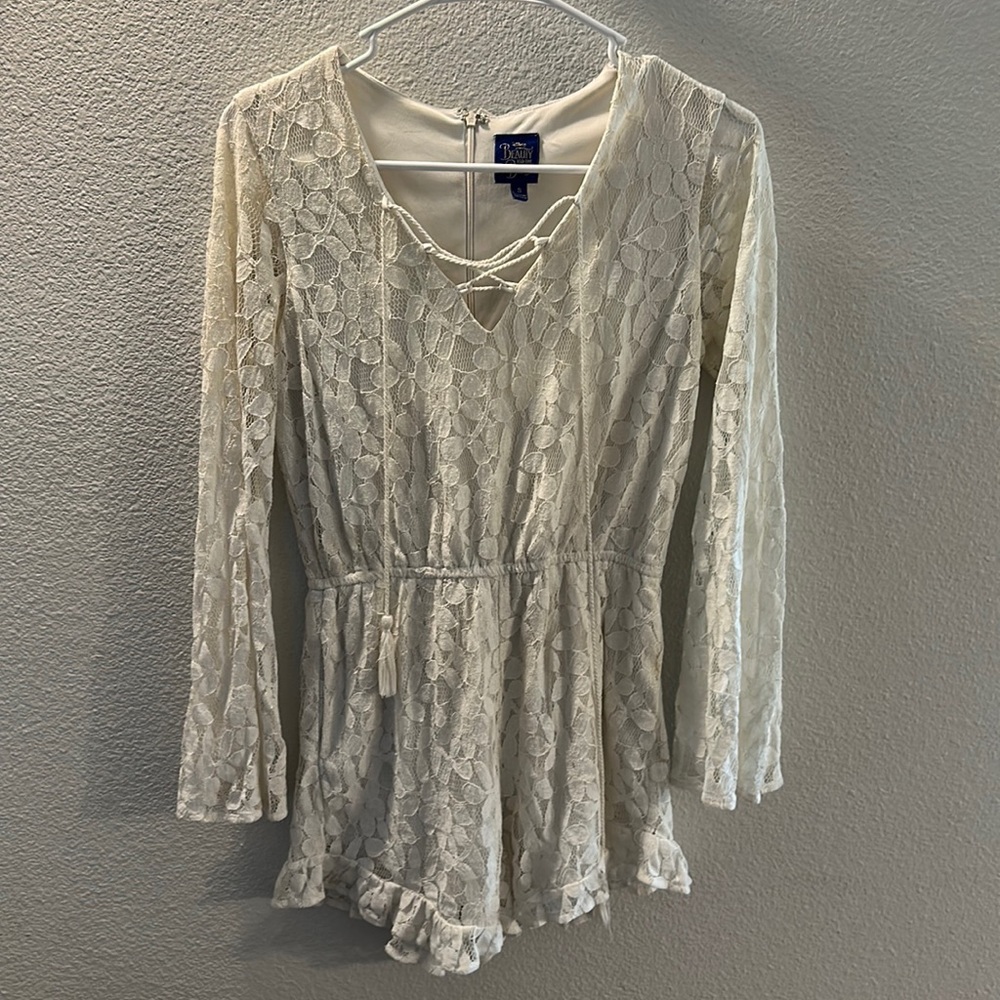 Disney White Lace Romper